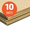 Flipside Products 32" x 40" Kraft Two Sided (E-Flute or C-Flute) Corrugated Project Sheets, Cardboard Sheets, Flat Packing Inserts, Crafts, Pads Packing, Brown